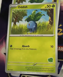 POKEMON TCG ODDISH CARD MY FIRST BATTLE BULBASAUR DECK ENGLISH - Image 1