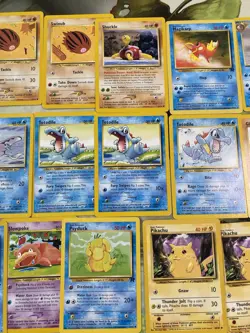 Vintage Pokemon Card Lot Of 30 Cards With Pikachu Base Set Chikorita Slowpoke + - Image 3