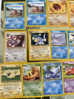 Vintage Pokemon Card Lot Of 30 Cards With Pikachu Base Set Chikorita Slowpoke + - Image 4
