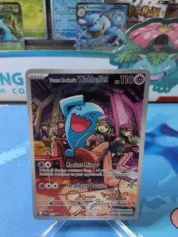 Team Rocket's Wobbuffet 203 Sv: Scarlet & Violet Promo Cards Holo - Image 1