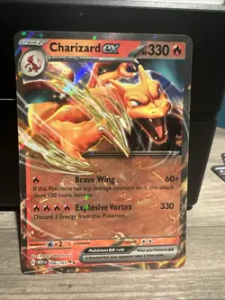 Charizard ex 006/165 Scarlet & Violet 151 Ultra Rare Holo Pokemon Card NM - Image 1