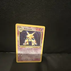 Alakazam Base Set Holo Rare 1/102 80 HP Pokemon TCG Card Wizards of the Coast - Image 2