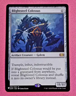 Magic the Gathering Blightsteel Colossus Double Masters Regular Card Lp/NM 🔥 - Image 1