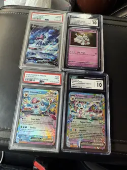 Pokemon Mint Graded Card Lot 4x Suicune Greavard Glaceon Sylveon Crown Zenith - Image 1