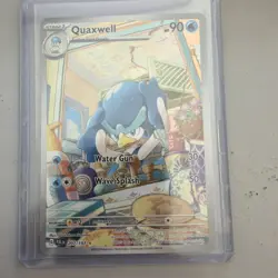 Pokemon TCG Quaxwell Holo Illustration Rare Card 207/193 Paldea Evolved - Image 1