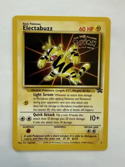 1999 Pokemon Electabuzz 46/53 Wotc Promo Regular Trading Card Game TCG Vintage - Image 1