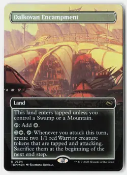 Dalkovan Encampment (Borderless) #394 (Foil) NM Tarkir Dragonstorm TDM Magic MTG - Image 1