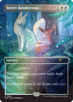 MTG Secret Lair: Adventures of the Little Witch RAINBOW FOIL New Free Ship USA - Image 2