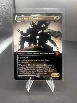 Dark Leo & Shredder (Borderless) Teenage Mutant Ninja Turtles Foil - Image 1