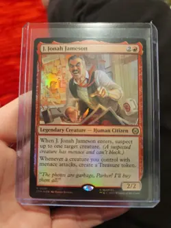 J. Jonah Jameson 81 R Marvel's Spider-Man FOIL MTG SPM - Image 1