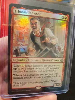 J. Jonah Jameson 81 R Marvel's Spider-Man FOIL MTG SPM - Image 3