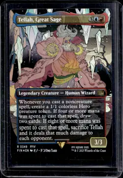 2025 Magic MTG Final Fantasy Tellah Great Sage BL Foil Rare #0349 - Image 1