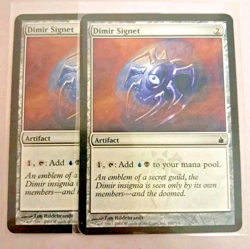 2x Dimir Signet Ravnica City of Guilds MTG Artifact Mana Rock MP Playable - Image 1