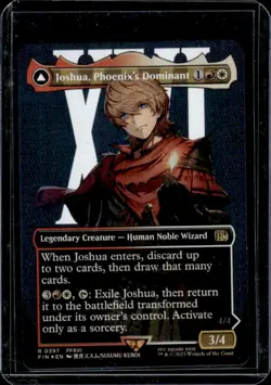 2025 Magic MTG Final Fantasy Joshua Phoenix's Dominant Phoenix BL Foil Rare 0397 - Image 2