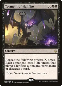 Torment of Hailfire R Hour of Devastation 77 NM - Image 1