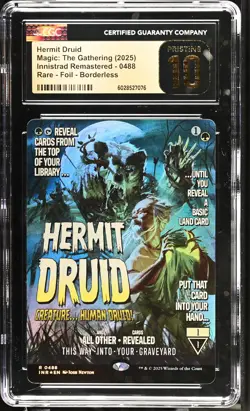 HERMIT DRUID Borderless Poster Innistrad Remastered Foil CGC Pristine 10 MTG - Image 1