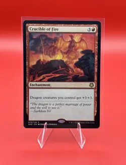 MTG Crucible of Fire Magic Game Night Rare Red Enchantment - Image 1