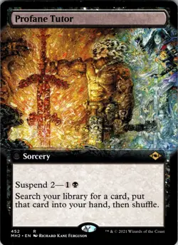 Profane Tutor (Extended Art) R Modern Horizons 2 452 NM - Image 1