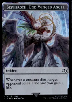 2025 Magic MTG Final Fantasy Sephiroth One Winged Angel Foil #0024 - Image 1