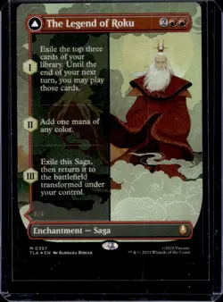 2025 Magic MTG The Last Airbender Avatar Roku Foil #0357 - Image 2
