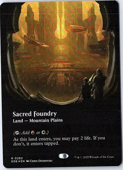 Sacred Foundry (Borderless) R Edge of Eternities 282 FOIL Near Mint - Image 1