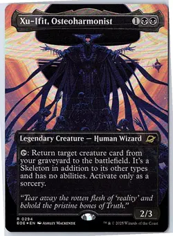 Xu-Ifit, Osteoharmonist (Borderless) R Edge of Eternities 294 FOIL Near Mint - Image 1