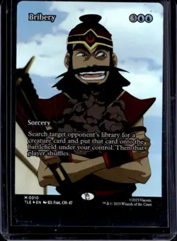 2025 Magic The Gathering Avatar Last Airbender Bribery Foil #0010 - Image 1