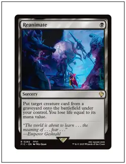 1x Reanimate, Final Fantasy Commander, Magic the Gathering, MTG NM - Image 1