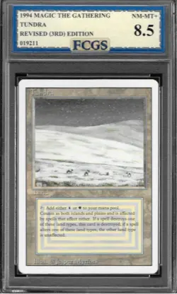1994 MTG Tundra Revised 3rd Edition Graded FCGS 8.5 NM-MT+ - Image 1