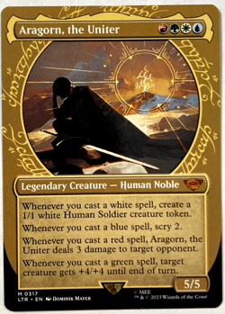 MTG Aragorn, the Uniter *SHOWCASE* The Lord of the Rings 0317 NM - Image 1
