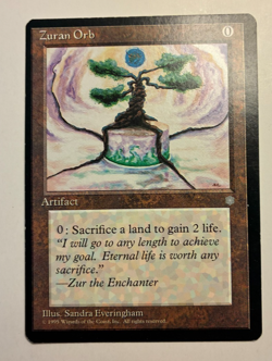 Mtg Ice Age Zuran Orb LP Uncommon - Image 1