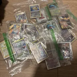 100 Random Pokemon Cards with Holo and Reverse Holo Full Art and Trainer Cards - Image 1