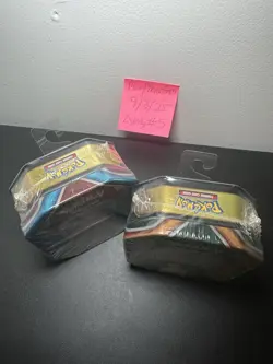 2 POKEMON NEW SEALED 2019 TINS DRAGONITE SALAMANCE XY TEAM UP MINI PACKS - Image 3