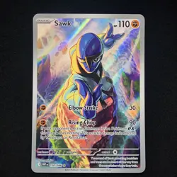 Pokemon Sawk 130/086 SV: White Flare Holo (NM) - Image 1