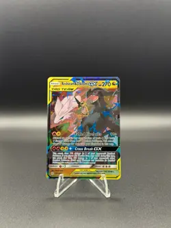 2019 POKEMON SUN & MOON COSMIC ECLIPSE #157 RESHIRAM & ZEKROM GX - Image 1