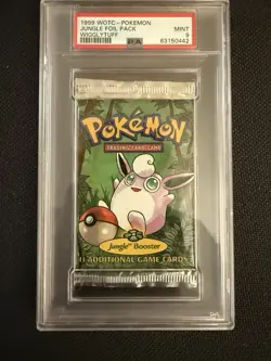 1999 Pokemon Jungle Booster Pack 1st Edition PSA 9 Mint Wigglytuff - Image 1