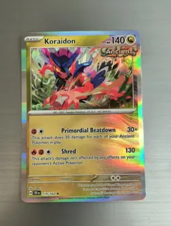 Koraidon - 119/162 Temporal Forces Prismatic Holo Rare Pokemon - NM/MINT - Image 1
