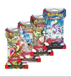 24x POKEMON SCARLET & VIOLET BASE SET SLEEVED BOOSTER PACK (RANDOM ARTWORK) - Image 1