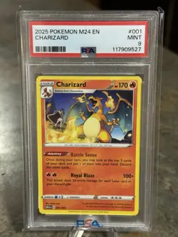 2025 POKEMON M24 EN-MCDONALD'S COLLECTION #001 CHARIZARD PSA 9 - Image 1