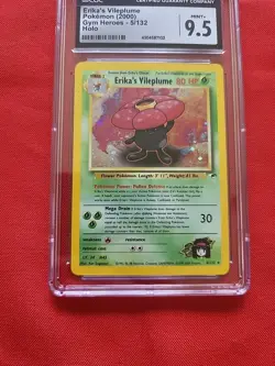 Pokemon: Erika's Vileplume Gym Heroes Holo Rare #5/132 2000 - CGC 9.5 Mint+ - Image 5