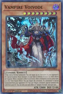 Yugioh - Vampire Voivode - 1st Edition Ultra Rare NM - Free Holo Card - Image 1
