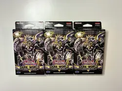 3x YUGIOH DARK WORLD STRUCTURE DECK (FACTORY SEALED) NEW 83717859567 - Image 1