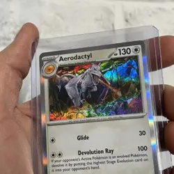 Pokemon 151 Aerodactyl Holo Rare Card 142/165 NM/MT Scarlet & Violet Pack Fresh - Image 2