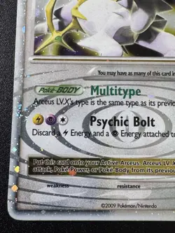 Arceus LV.X 96/99 Platinum Arceus Pokemon Card Holo Foil Rare MP - Image 5