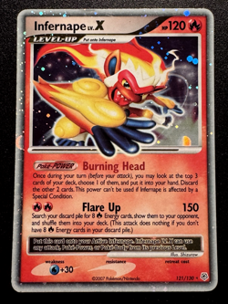 Infernape LV.X 121/130 Diamond & Pearl Pokemon Card Holo Foil Rare MP - Image 1