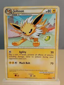 Jolteon 28/90 LP Undaunted Pokemon Card - Image 1