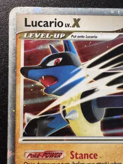 Lucario LV.X 122/123 D&P Mysterious Treasures Pokemon Card Holo Foil Rare HP - Image 3