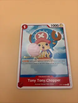 One Piece Super Pre-Release Gold Stamp ST01-006 Tony Tony Chopper English Card - Image 3