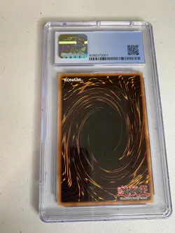 2010-17 Yugioh Dark Hole #LOB-052 Super Rare Lob Reprint Graded CGC 9.5 Gem Mint - Image 2