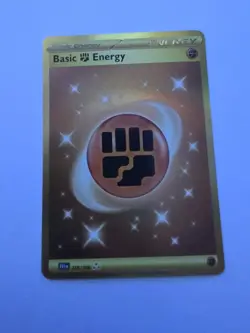 Pokemon Basic Fighting Energy SV01 Secret Rare Holo Card 258/198 - Image 1